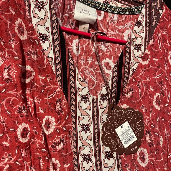 Knox rose cute red patterned dress - Picture 2 of 4